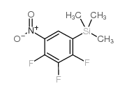 trimethyl-(2,3,4-trifluoro-5-nitrophenyl)silane Structure