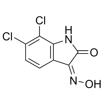 3-肟-6,7-二氯-1H-吲哚-2,3-二酮结构式