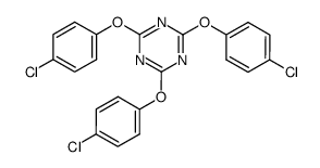 2,4,6-tris(4-chlorophenoxy)-1,3,5-triazine结构式
