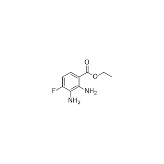 2,3-二氨基-4-氟苯甲酸乙酯结构式