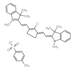 2-[2-[2-chloro-3-[2-(3-methyl-1,3-benzothiazol-3-ium-2-yl)ethenyl]cyclopent-2-en-1-ylidene]ethylidene]-3-methyl-1,3-benzothiazole Structure