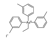 ethyl-tris(3-methylphenyl)arsanium,iodide Structure