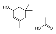 acetic acid,3,5,5-trimethylcyclohex-2-en-1-ol结构式