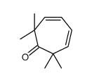 2,2,7,7-tetramethylcyclohepta-3,5-dien-1-one结构式