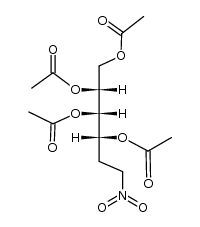 tetra-O-acetyl-1-nitro-D-arabino-1,2-dideoxy-hexitol Structure