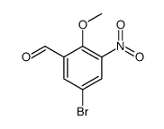 5-bromo-2-methoxy-3-nitrobenzaldehyde结构式