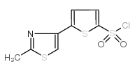 5-(2-甲基噻唑-4-基)噻吩-2-磺酰氯结构式