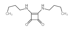 3-Cyclobutene-1,2-dione,3,4-bis(butylamino)- Structure