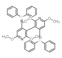 (R)-(+)-2,2′,6,6′-四甲氧基-4,4′-双(二苯基膦)-3,3′-联吡啶结构式