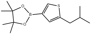 2-(iso-Butyl)thiophene-4-boronic acid pinacol ester结构式