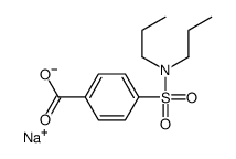 sodium,4-(dipropylsulfamoyl)benzoate structure