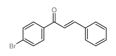 (2E)-1-(4-溴苯基)-3-苯基-2-丙烯-1-酮结构式