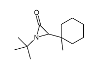1-tert-butyl-3-(1-methylcyclohexyl)aziridin-2-one结构式