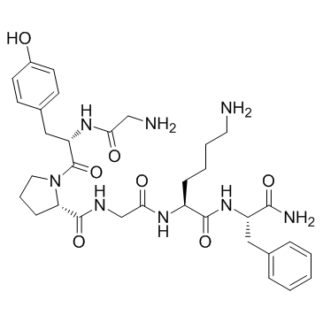 甘氨酰-L-酪氨酰-L-脯氨酰甘氨酰-L-赖氨酰-L-苯丙氨酰胺图片