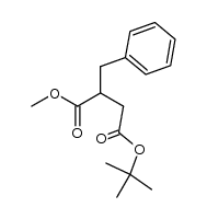 2-(RS)-benzyl-1,4-butanedioic acid 4-(1,1-dimethylethyl) 1-methyl ester结构式