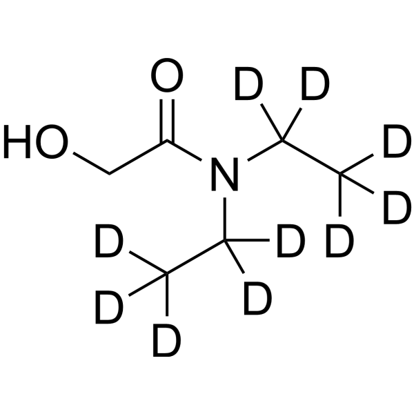 N,N-Diethyl-2-hydroxyacetamide-d10 Structure