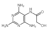 Acetamide,2-hydroxy-N-(2,4,6-triamino-5-pyrimidinyl)- Structure