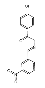 4-chloro-N'-(3-nitrobenzylidene)benzohydrazide Structure