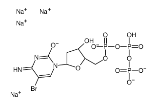 5-bromo-2'-deoxycytidine 5'-triphosphate sodium结构式