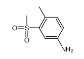 4-甲基-3-(甲磺酰)苯胺结构式