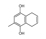 2-methyl-5,8-dihydro-1,4-naphthalenediol Structure