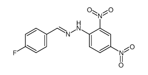 4-Fluorobenzaldehyde 2,4-Dinitrophenylhydrazone结构式