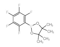 4,4,5,5-TETRAMETHYL-2-(PERFLUOROPHENYL)-1,3,2-DIOXABOROLANE Structure