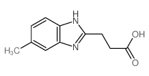 1H-Benzimidazole-2-propanoicacid, 6-methyl- Structure