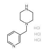 1-(吡啶-3-基甲基)哌嗪三盐酸盐结构式