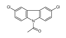 1-(3,6-dichlorocarbazol-9-yl)ethanone结构式