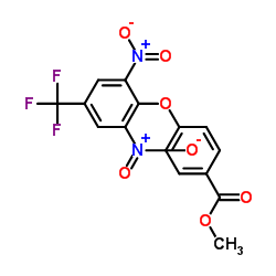METHYL 4-[2,6-DINITRO-4-(TRIFLUOROMETHYL)PHENOXY]BENZENECARBOXYLATE Structure
