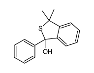 3,3-dimethyl-1-phenyl-2-benzothiophen-1-ol Structure