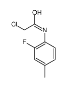 2-氯-N-(2-氟-4-甲基苯基)乙酰胺结构式