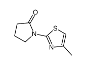 1-(4-methylthiazol-2-yl)pyrrolidin-2-one结构式