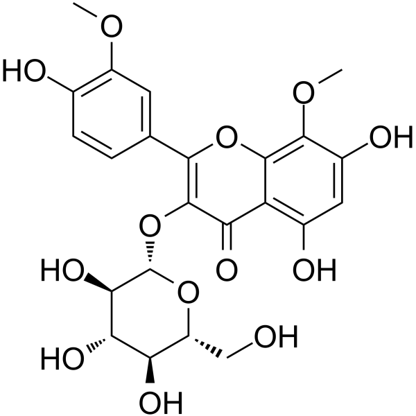 Limocitrin 3-O-beta-D-glucopyranoside structure