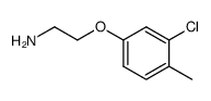 2-(3-氯-4-甲基苯氧基)乙烷-1-胺结构式