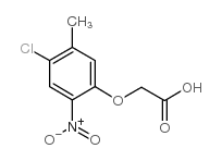 (4-氯-5-甲基-2-硝基苯氧基)乙酸结构式