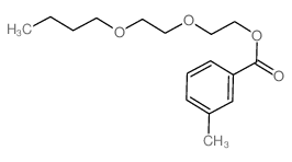 Benzoicacid, 3-methyl-, 2-(2-butoxyethoxy)ethyl ester Structure