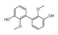 3-(3-hydroxy-2-methoxyphenyl)-2-methoxyphenol结构式