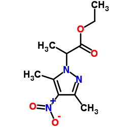 Ethyl 2-(3,5-dimethyl-4-nitro-1H-pyrazol-1-yl)propanoate Structure