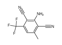 2,6-dicyano-3-trifluoromethyl-5-methylaniline结构式