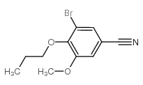 3-溴-5-甲氧基-4-丙氧基苯甲腈结构式