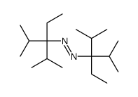 bis(3-ethyl-2,4-dimethylpentan-3-yl)diazene Structure