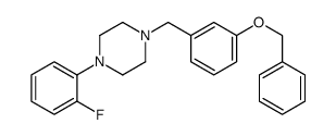 1-(2-fluorophenyl)-4-[(3-phenylmethoxyphenyl)methyl]piperazine Structure