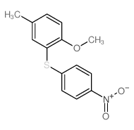 1-methoxy-4-methyl-2-(4-nitrophenyl)sulfanyl-benzene Structure