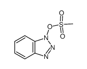 1-methanesulfonyloxy-1,2,3-benzotriazole结构式