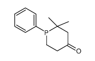 2,2-dimethyl-1-phenylphosphinan-4-one结构式