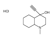4-ethynyl-1-methyl-2,3,4a,5,6,7,8,8a-octahydroquinolin-4-ol,hydrochloride结构式