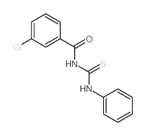 1-(3-氯苯酰基)-3-苯基硫脲结构式