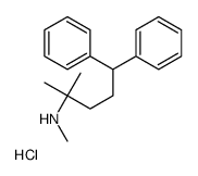 N,2-dimethyl-5,5-diphenylpentan-2-amine,hydrochloride结构式